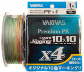 Плетёный шнур Varivas Anavi Jigging 10x10 Premium PE X4 200м